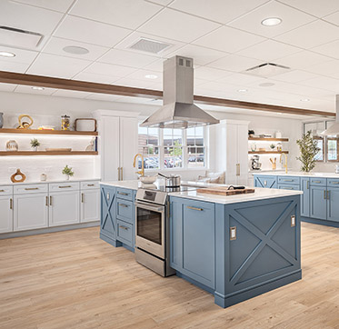 Beautifully equipped space makes it easy to demonstrate best kitchen practices.