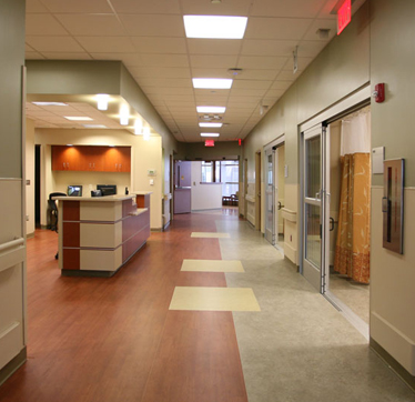 Freestanding emergency room interior